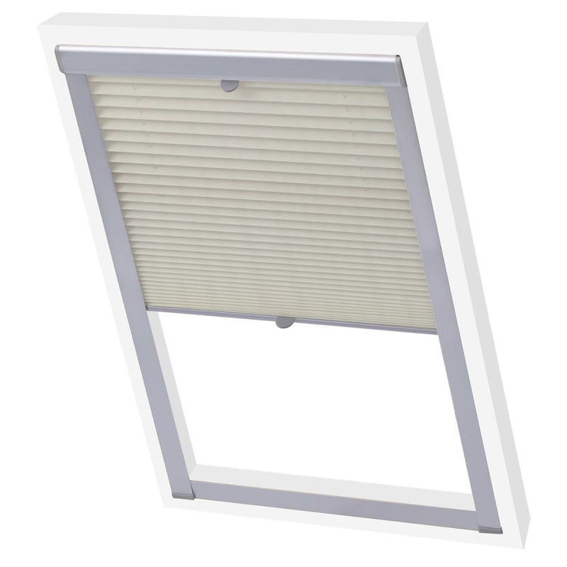 Pleated Blinds Cream F06