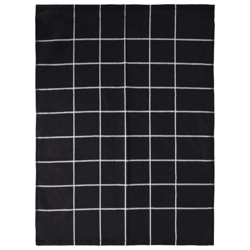 12 Piece Towel Set Black Cotton