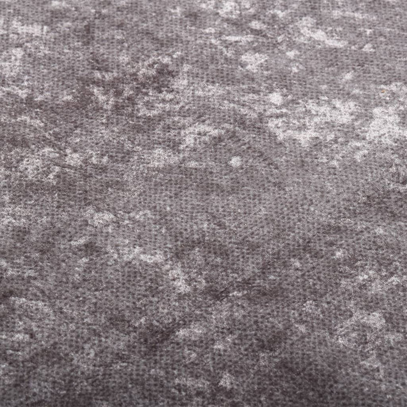 Rug Washable Grey 400x300 cm Anti Slip