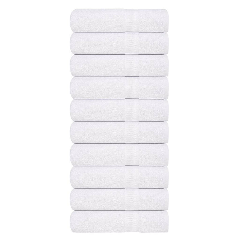 Shower Towels 10 pcs White 70x140 cm 360 gsm 100% Cotton