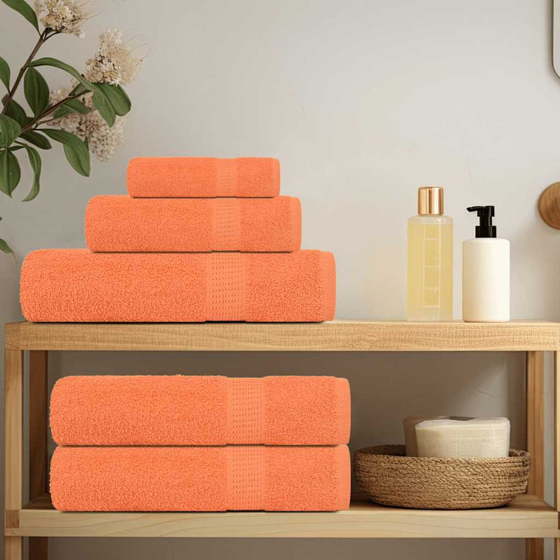 Guest Towels 10 pcs Orange 30x50 cm 360 gsm 100% Cotton