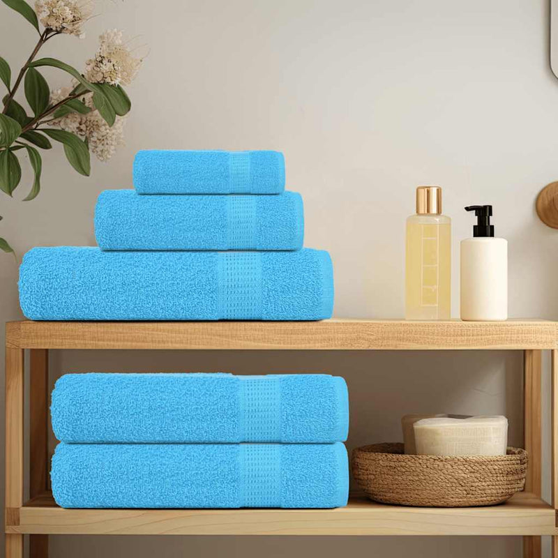 Soap Towels 4 pcs Turquoise 30x30 cm 360 gsm 100% Cotton