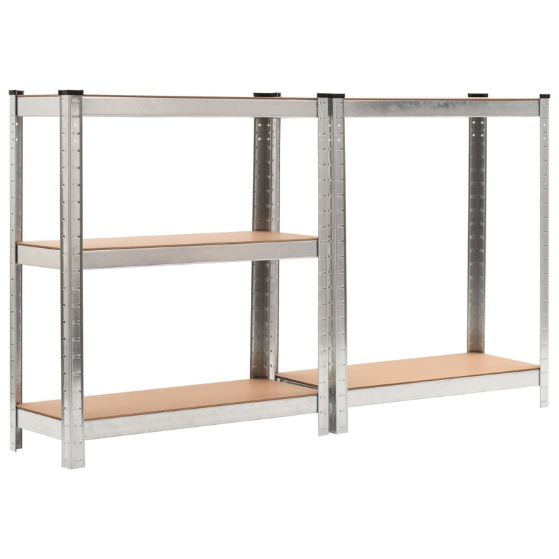 Storage Shelf Silver 75x30x172 cm Steel and MDF