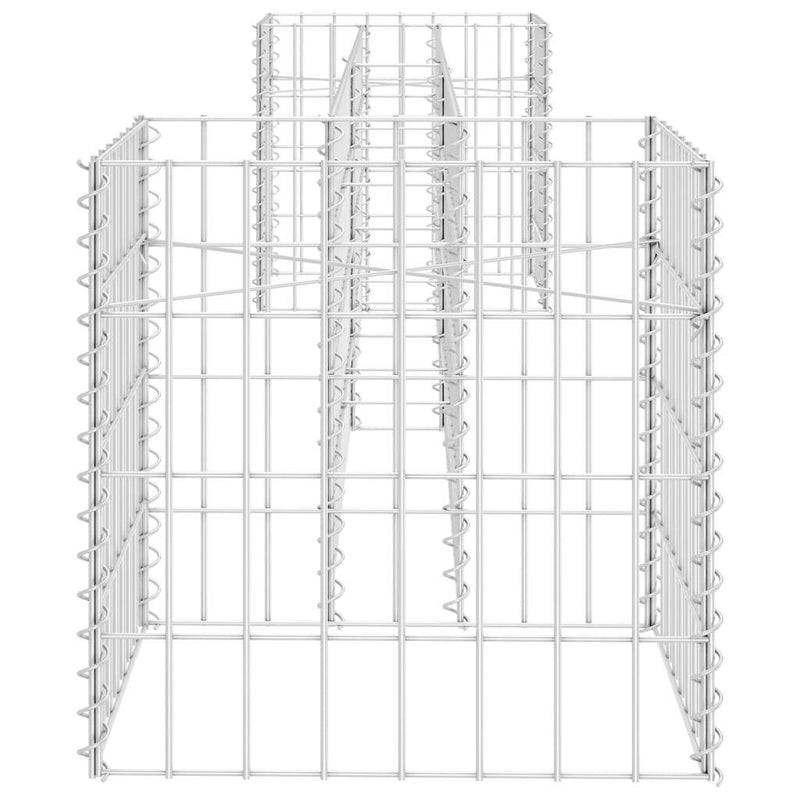 H-Shaped Gabion Planter Steel Wire 260x40x40 cm