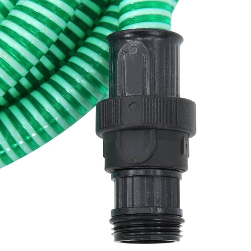 Suction Hose with PVC Connectors Green 1" 4 m PVC