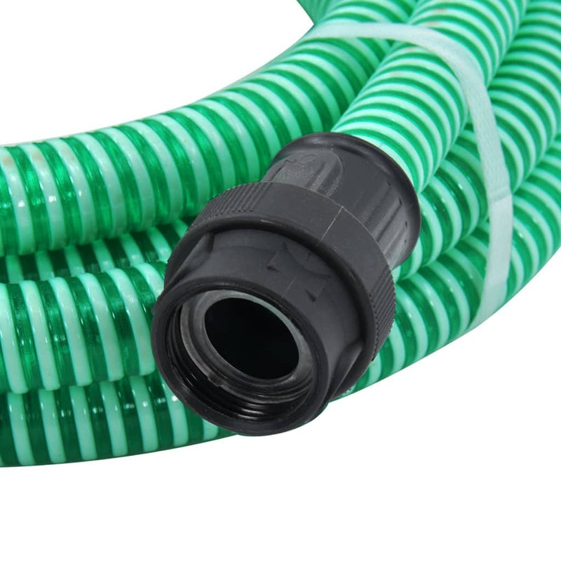 Suction Hose with PVC Connectors Green 1" 4 m PVC