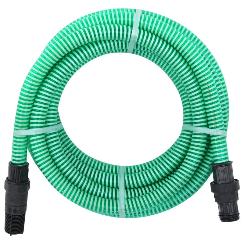 Suction Hose with PVC Connectors Green 1" 4 m PVC