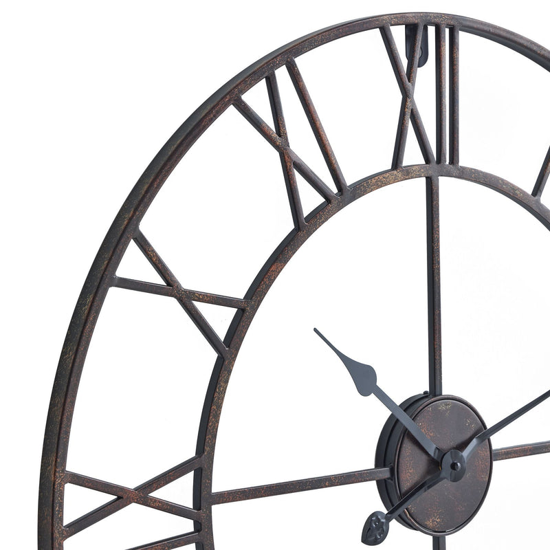 Bronze Skeleton Wall Clock