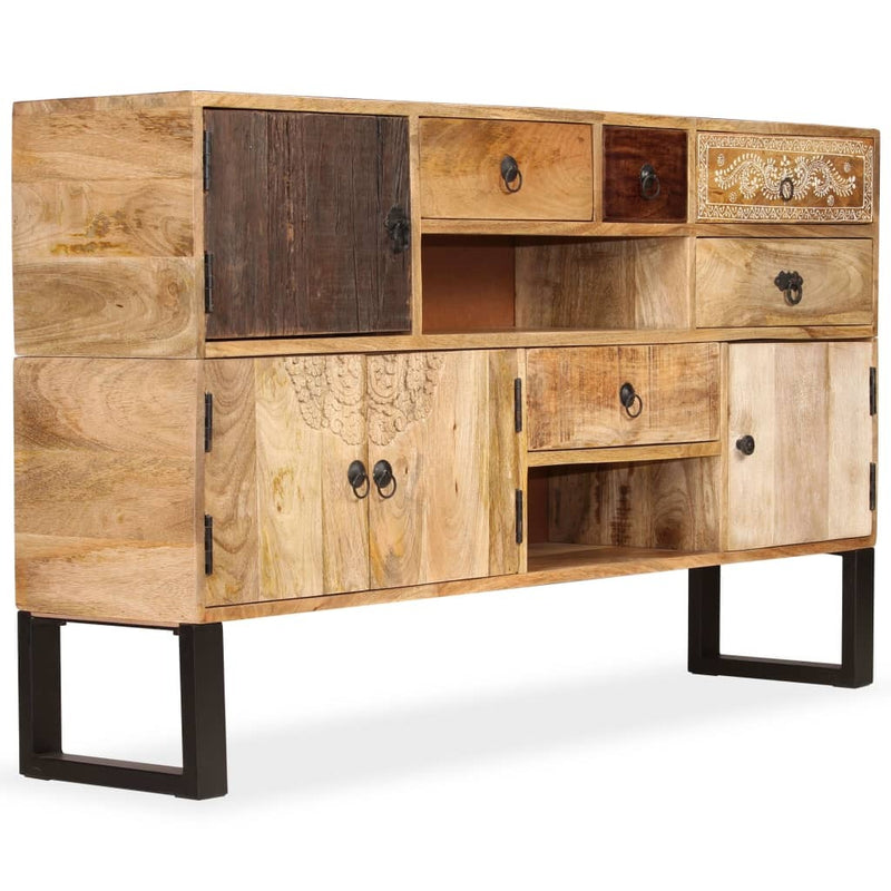 Sideboard Solid Mango Wood 140x30x80 cm