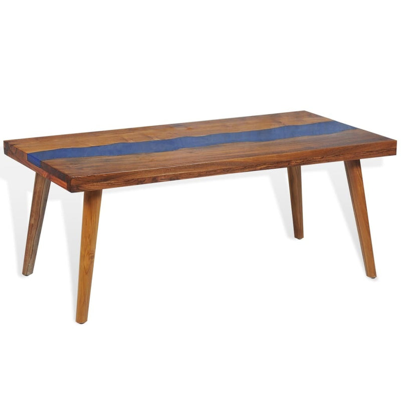 Coffee Table Teak Resin 100x50x40 cm