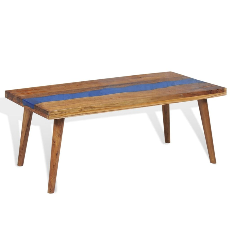 Coffee Table Teak Resin 100x50x40 cm