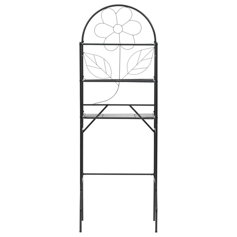 Toilet Rack Black 60x33x174 cm