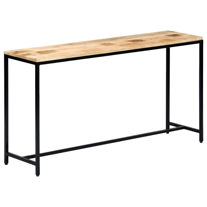 Console Table 140x35x76 cm Solid Rough Mango Wood