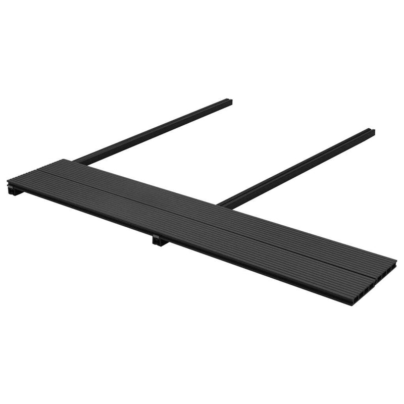 vidaXL WPC Decking Boards with Accessories 26 m 2.2 m Anthracite