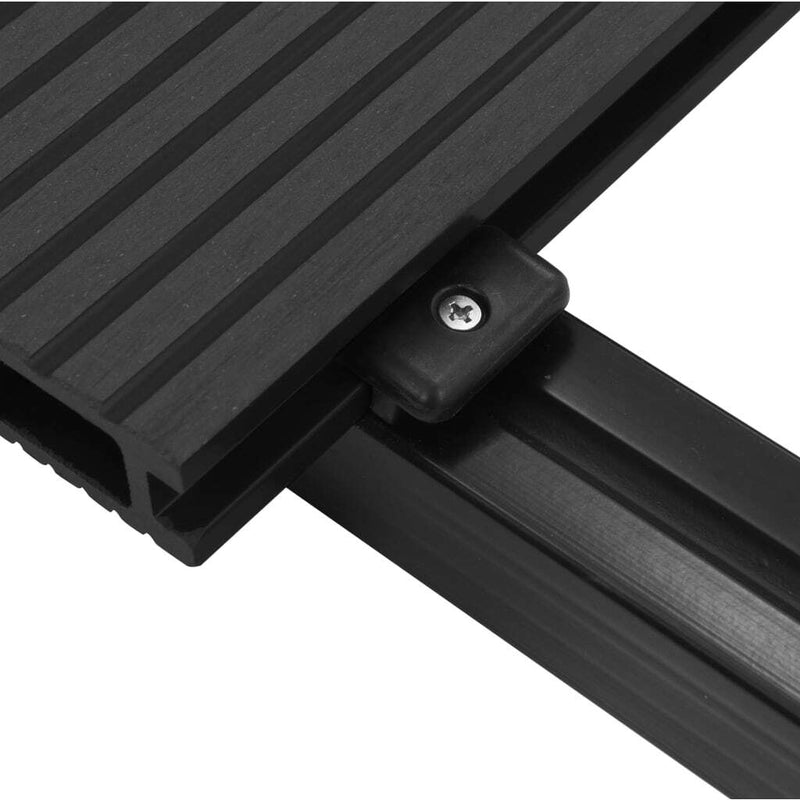 vidaXL WPC Decking Boards with Accessories 26 m 2.2 m Anthracite