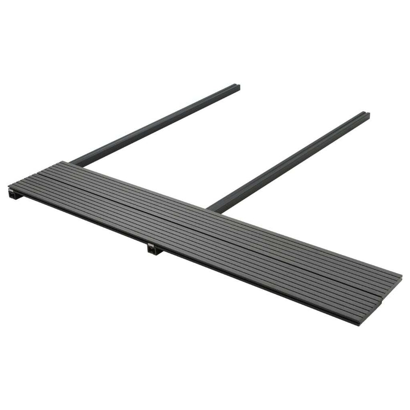 vidaXL WPC Solid Decking Boards with Accessories 16 m 2.2 m Grey