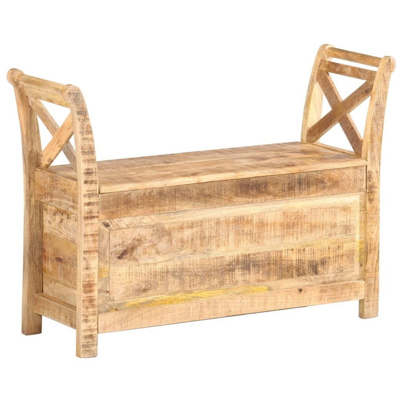 Hall Bench 103x33x72 cm Solid Mango Wood