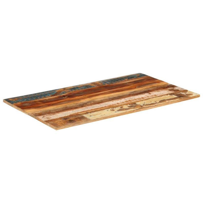 Rectangular Table Top 60x100 cm 15-16 mm Solid Reclaimed Wood