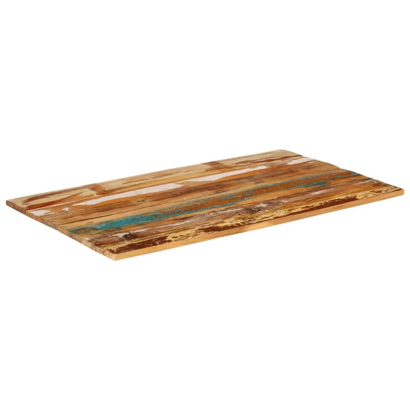 Rectangular Table Top 60x100 cm 15-16 mm Solid Reclaimed Wood