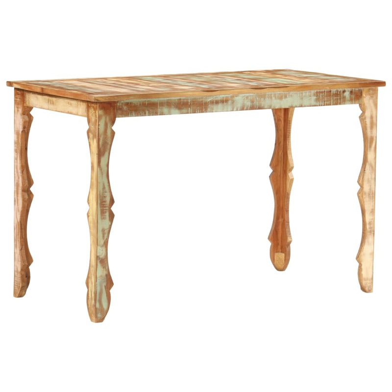 Dining Table 120x60x76 cm Solid Reclaimed Wood