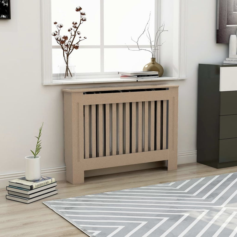 Radiator Cover 112x19x81.5 cm MDF