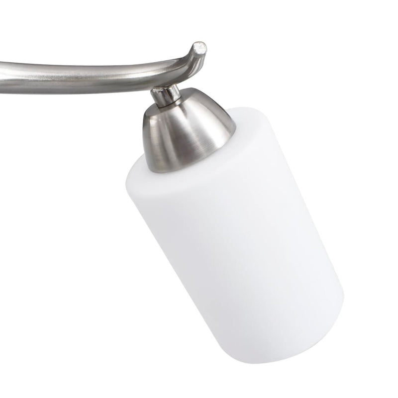 Ceiling Lamp with Ceramic Shades for 3 E14 Bulbs White Cone