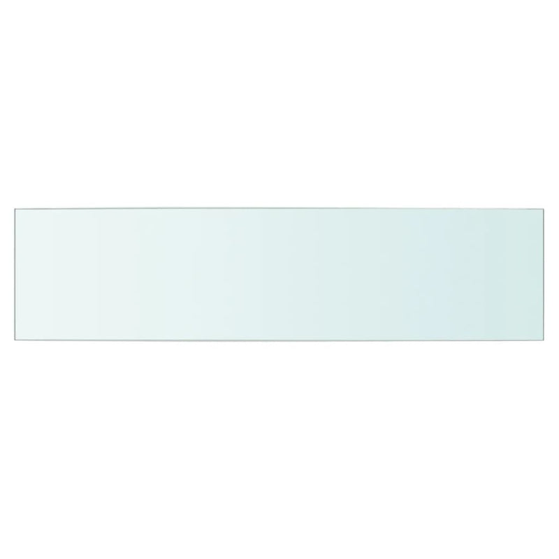 Shelves 2 pcs Panel Glass Clear 60x15 cm