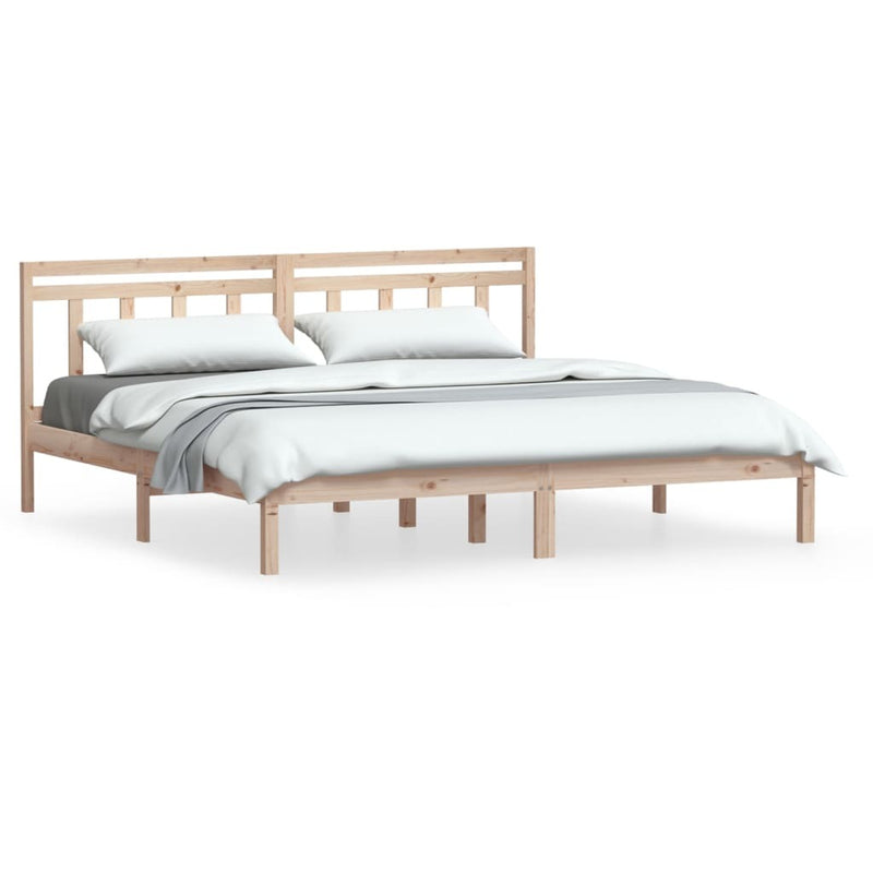 3100599  Bed Frame without Mattress Solid Wood 160x200 cm (810027+814104)