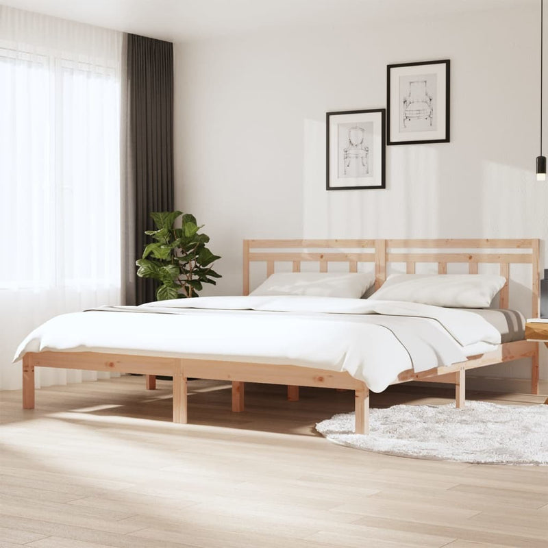 3100599  Bed Frame without Mattress Solid Wood 160x200 cm (810027+814104)