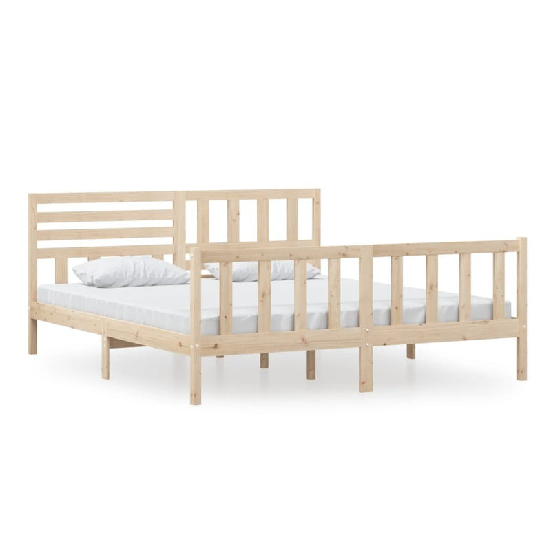 Bed Frame without Mattress Super King Solid Wood