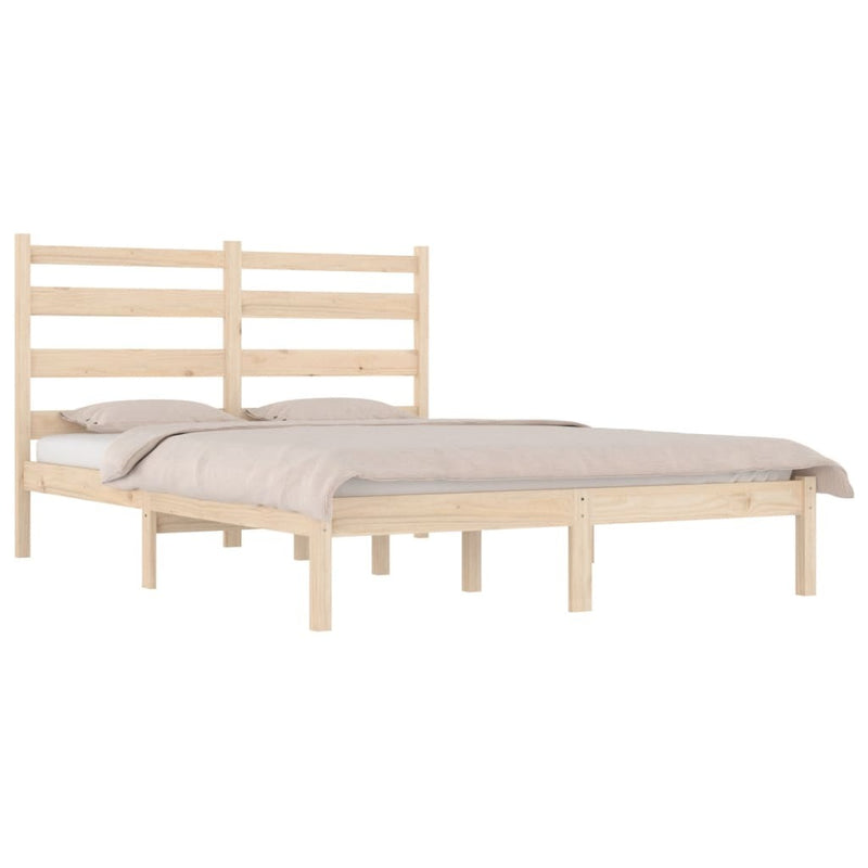 3103643  Bed Frame without Mattress Solid Wood 120x200 cm (810012+818410)