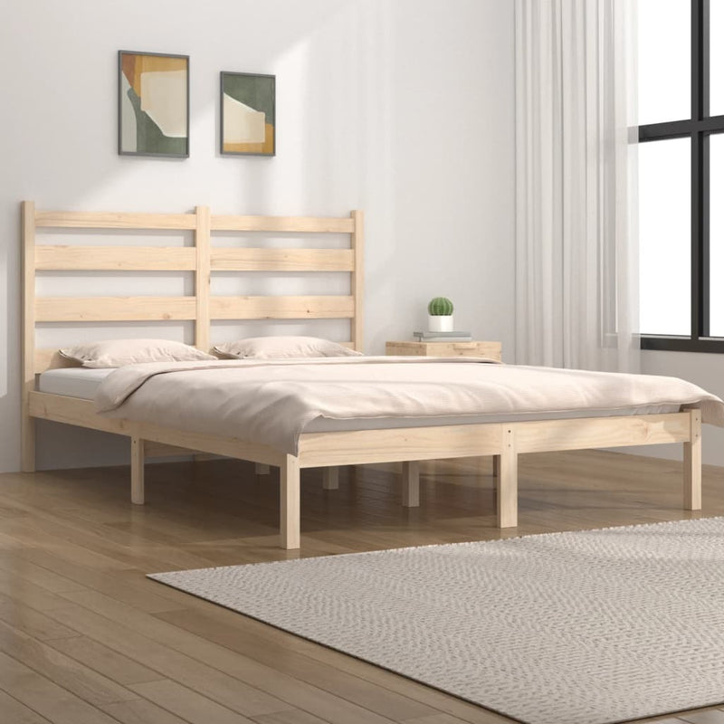 3103643  Bed Frame without Mattress Solid Wood 120x200 cm (810012+818410)