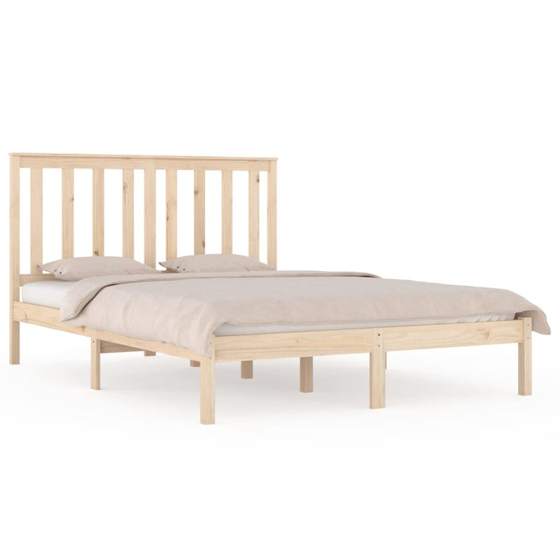 3103838  Bed Frame without Mattress Solid Wood 120x200 cm (810012+818510)