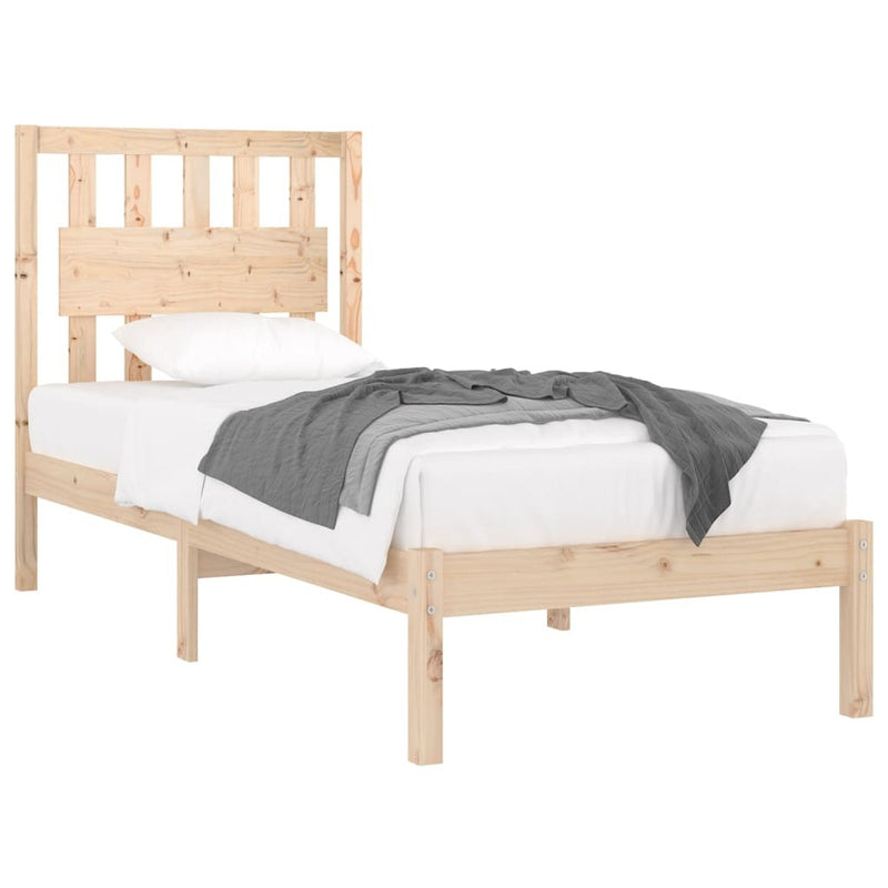 3103918  Bed Frame without Mattress Solid Wood 90x200 cm (810002+818550)