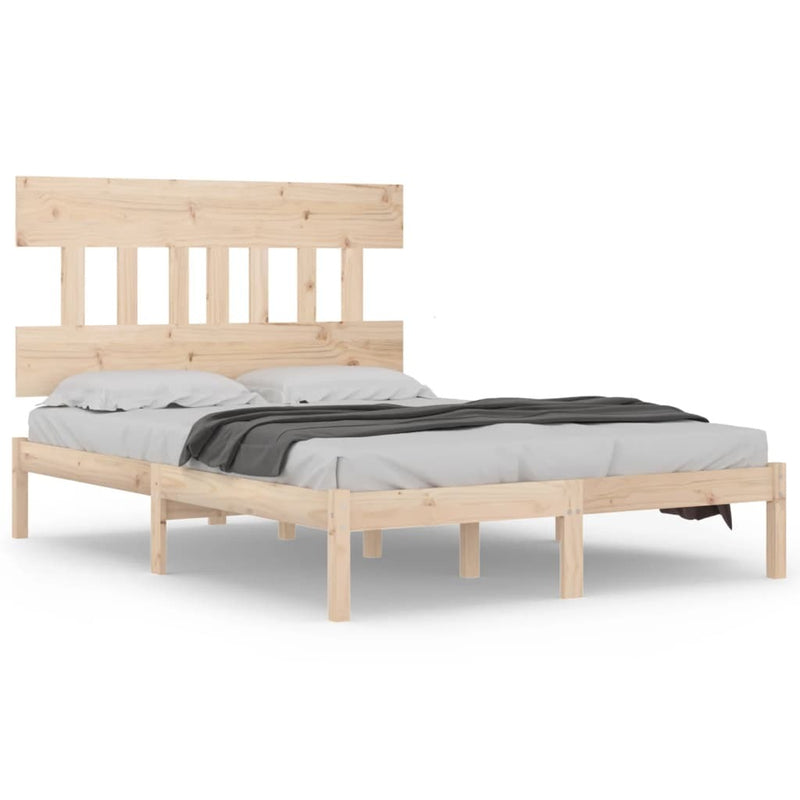 Bed Frame without Mattress 200x200 cm Solid Wood