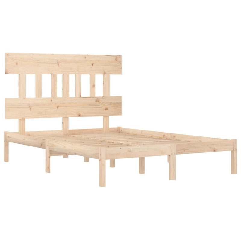 Bed Frame without Mattress 200x200 cm Solid Wood