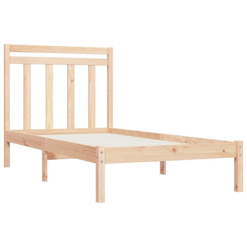 Bed Frame without Mattress 90x190 cm Single Solid Wood