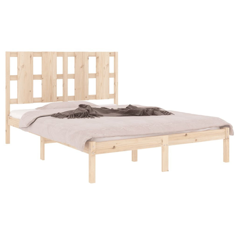 Bed Frame without Mattress 120x190 cm Small Double Solid Wood