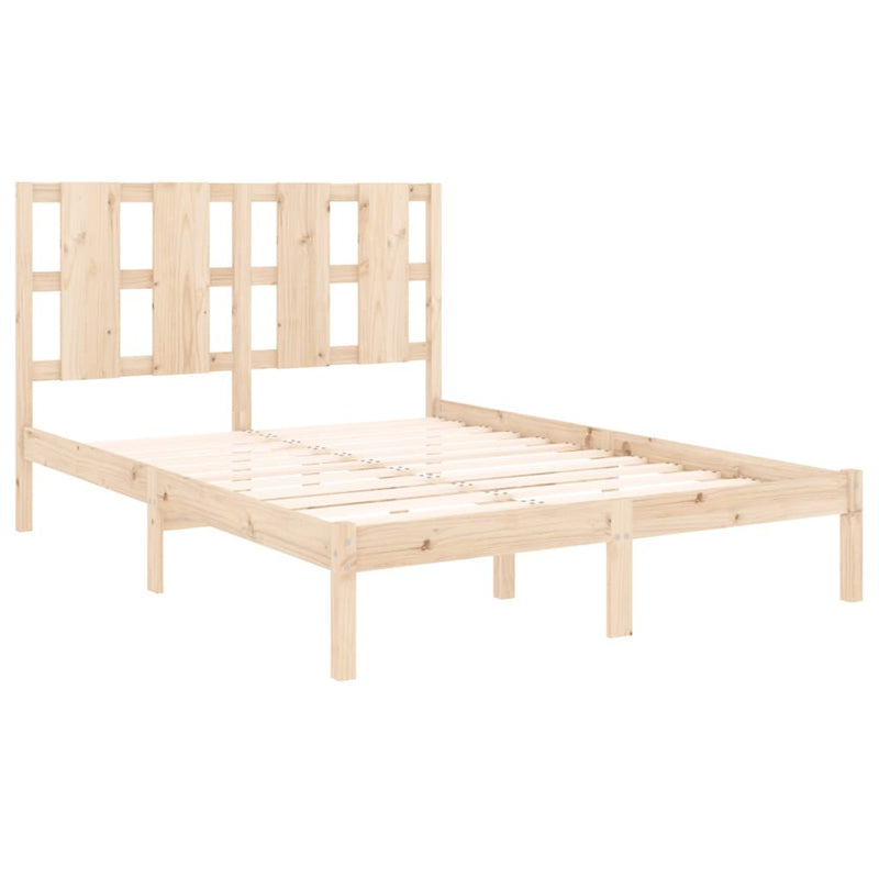 Bed Frame without Mattress 120x190 cm Small Double Solid Wood