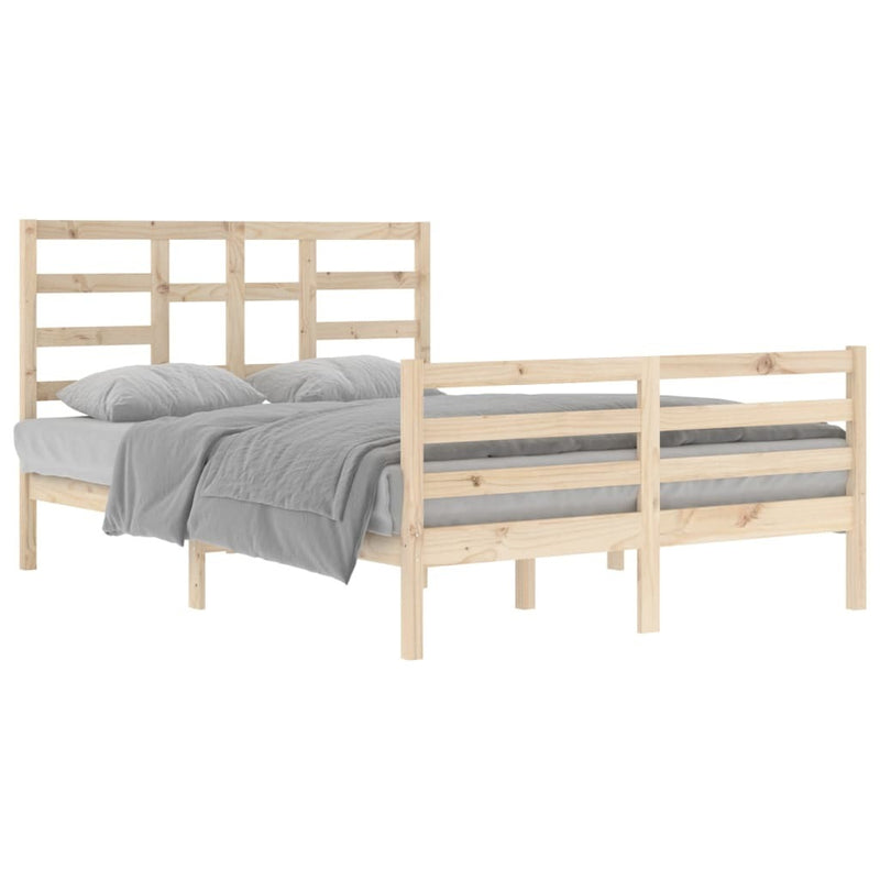 Bed Frame without Mattress Solid Wood 140x200 cm