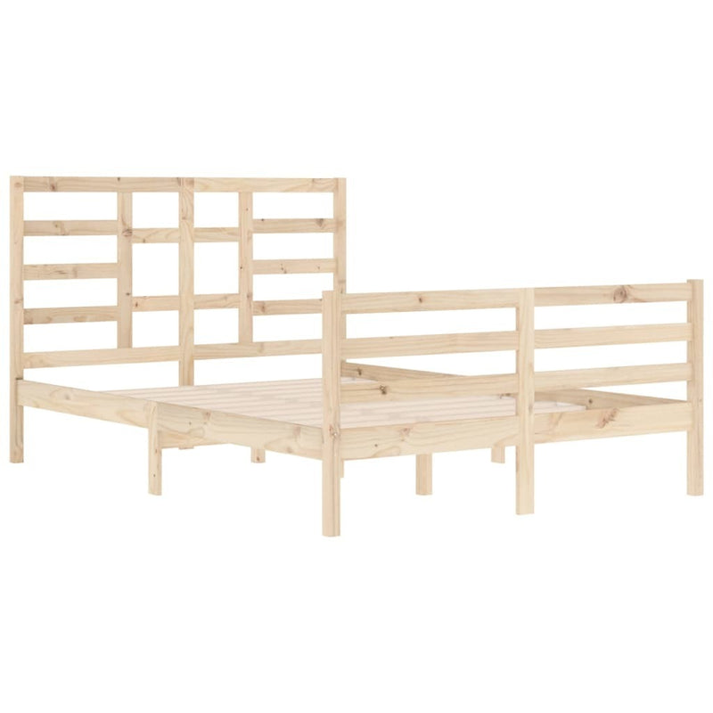 Bed Frame without Mattress Solid Wood 140x200 cm