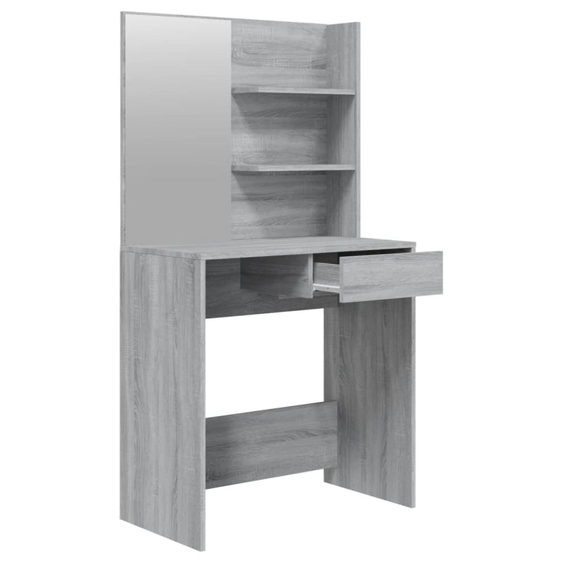 Dressing Table Set Grey Sonoma 74.5x40x141 cm