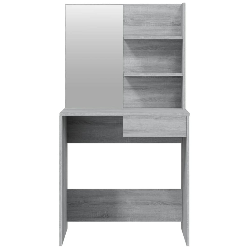 Dressing Table Set Grey Sonoma 74.5x40x141 cm