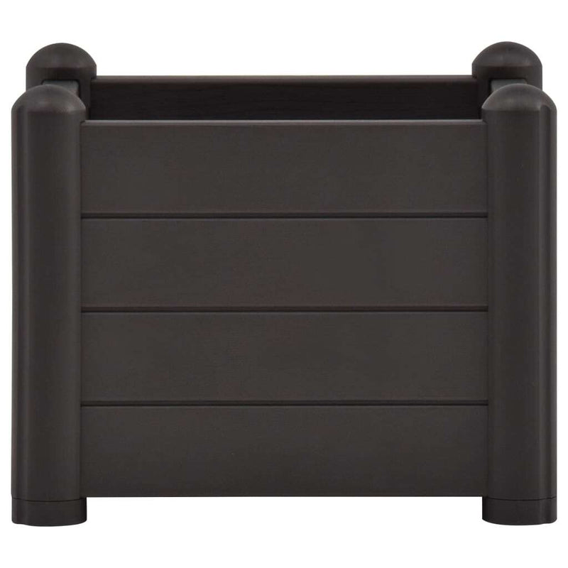 Garden Raised Bed PP Anthracite 43x43x35 cm