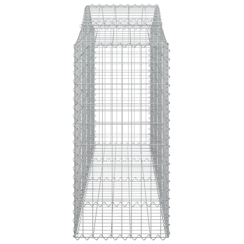 Arched Gabion Baskets 6 pcs 200x50x120/140 cm Galvanised Iron