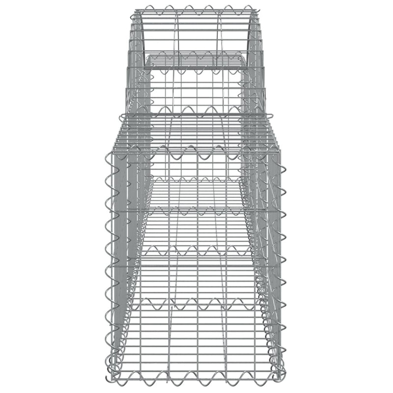 Arched Gabion Baskets 25 pcs 200x30x40/60 cm Galvanised Iron