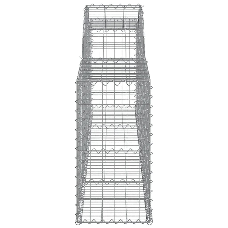 Arched Gabion Baskets 6 pcs 300x30x60/80 cm Galvanised Iron