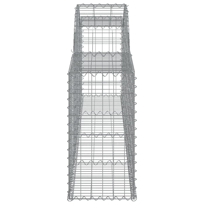 Arched Gabion Baskets 15 pcs 300x30x60/80 cm Galvanised Iron