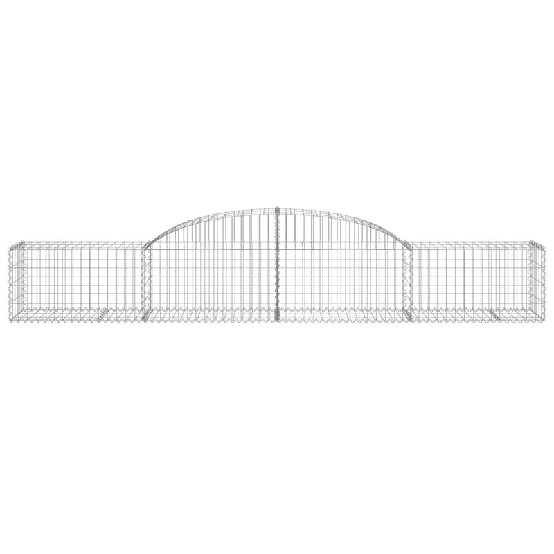 Arched Gabion Baskets 13 pcs 300x50x40/60 cm Galvanised Iron