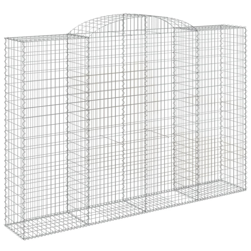 Arched Gabion Baskets 5 pcs 300x50x200/220 cm Galvanised Iron